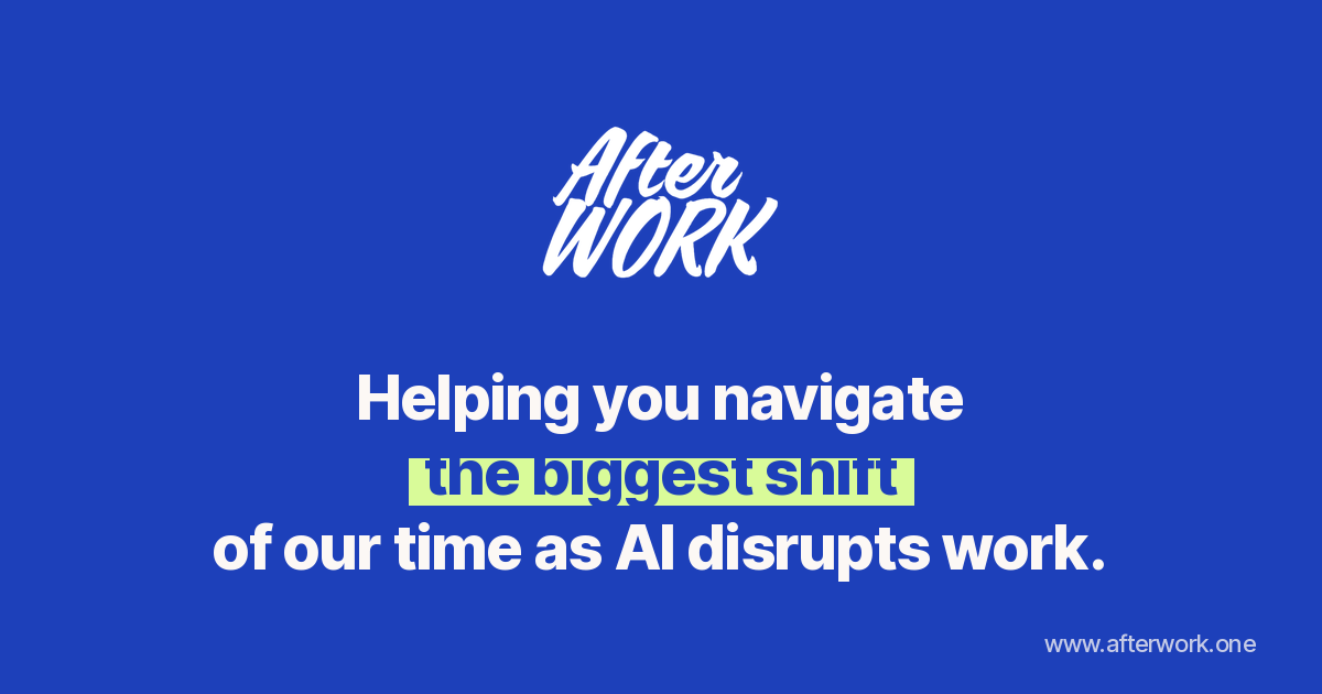 Afterwork - Future of Work, AI & Portfolio Career Mentoring